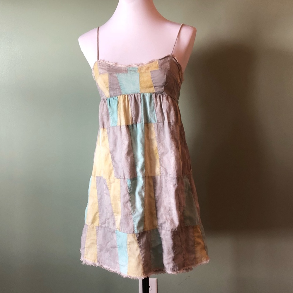 Ruehl patchwork dress xs worn once